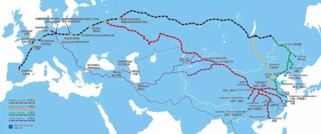 跨境电商的中欧铁路渠路